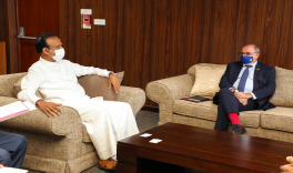 Meeting between Minister Ramesh Pathirana and the French Ambassador to Sri Lanka